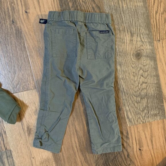 Ben Sherman 3T Hooded Full Zip Jacket & U.S. Polo Assn. Green Pants 3T - Picture 5 of 11